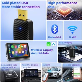 Wireless CarPlay/Android Auto adapter Reach U4 black