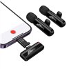 Wireless microphone set Hoco L20A USB-C/Lightning black