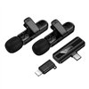Wireless microphone set Hoco L20A USB-C/Lightning black