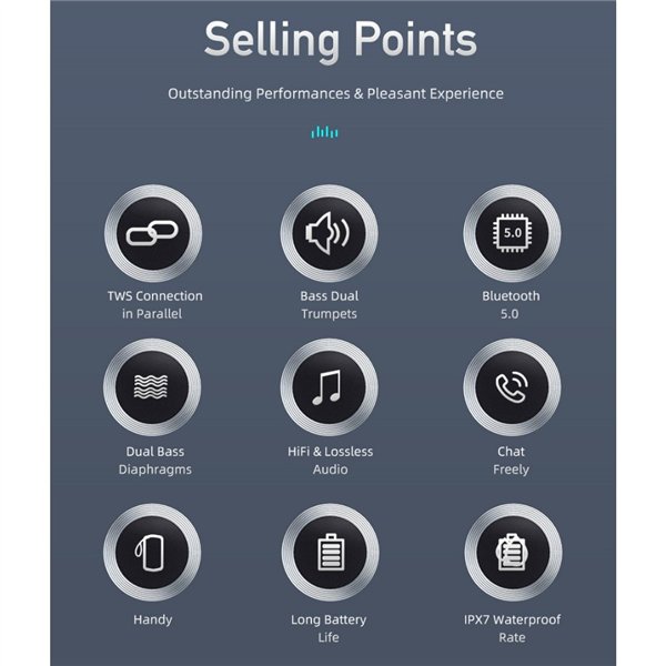 Bluetooth portable speakers Awei Y669 31W black