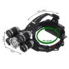 5 x T6 CREE LED priekinis žibintas