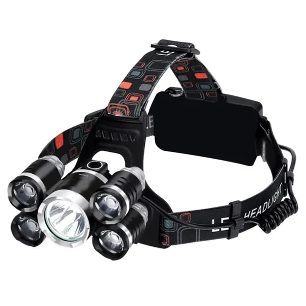 Headlamp 5 x LED T6 CREE