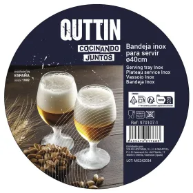 Tray Privilege Quttin Stainless steel Ø 40 x 2 cm