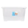 Uzglabāšanas Kaste ar Vāku Dem Kira Plastmasa Caurspīdīgs 25 L 42 x 36 x 25 cm (6 gb.)