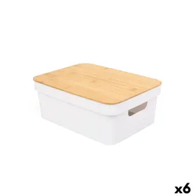 Daudzfunkcionāla Kaste Confortime Balts Brūns Bambuss Plastmasa (6 gb.)