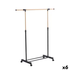 Jatkettava takkiteline Inde Ruskea Musta 145 x 43 x 90 cm (6 osaa)