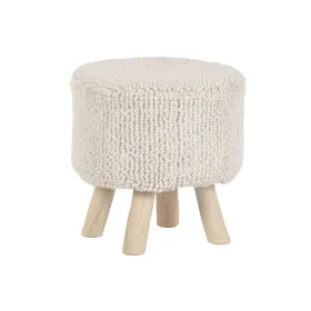 подставка для ног Home ESPRIT Бежевый Boho 40 x 40 x 40 cm