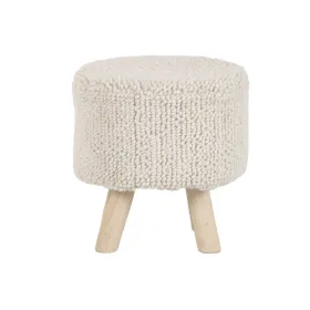 подставка для ног Home ESPRIT Бежевый Boho 40 x 40 x 40 cm