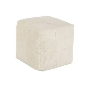 подставка для ног Home ESPRIT Бежевый Boho 45 x 45 x 45 cm