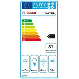 Parastais pārvalks BOSCH DHL755BL 70 cm 610 m³/h 206W C Sudrabains