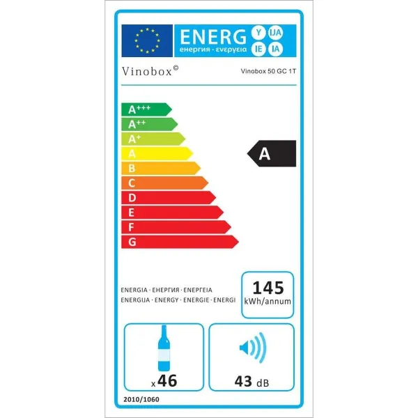 Vyno lentyna Vinobox V50GC1TI Juoda
