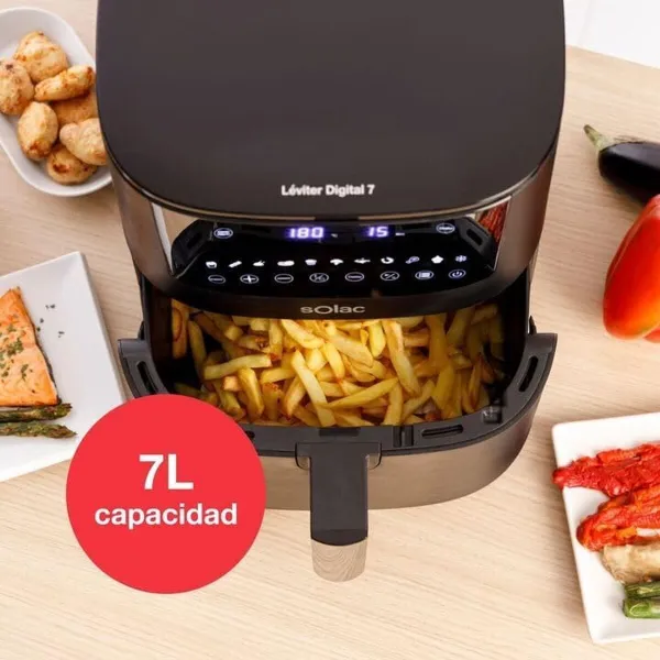 Oro gruzdintuvė Solac FA1521 Juoda 1650 W 7 L