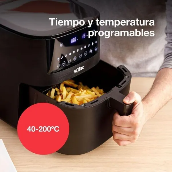 Oro gruzdintuvė Solac FA1521 Juoda 1650 W 7 L