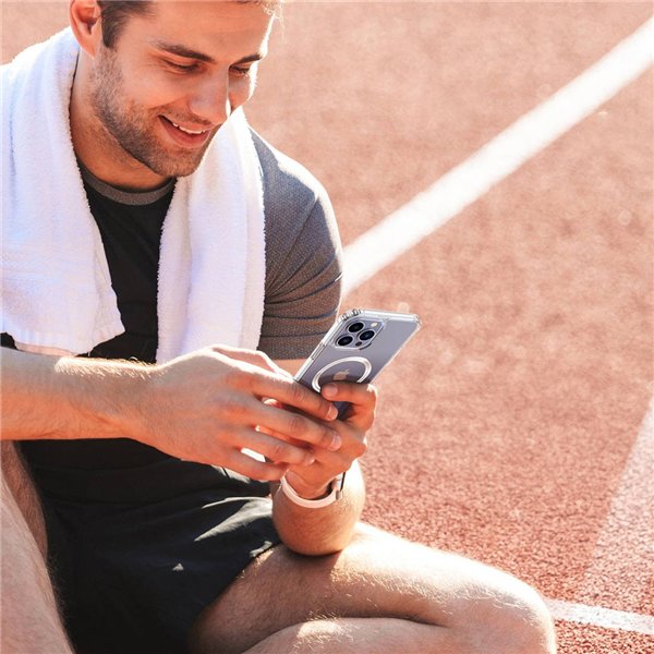 Dėklas Dux Ducis Clin Magsafe Apple iPhone 15 Pro Max skaidrus