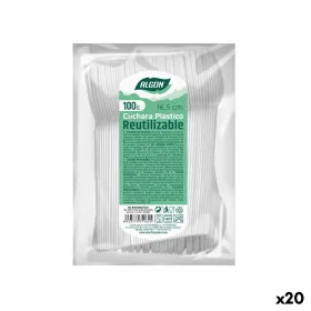 Karošu Komplekts Algon Vairākkārtēja lietošana Balts 20 gb. 16,5 cm
