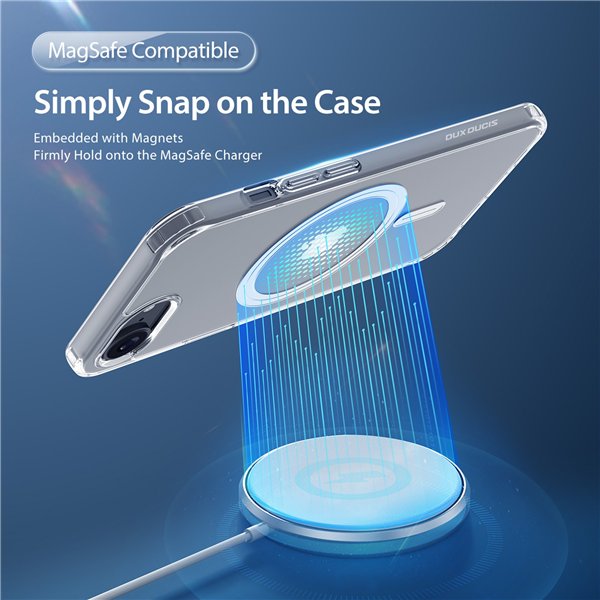 Dėklas Dux Ducis Clin Magsafe Apple iPhone 16e skaidrus
