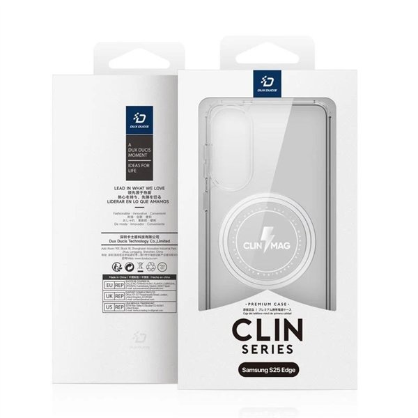 Dėklas Dux Ducis Clin Magsafe Samsung S937 S25 Edge skaidrus