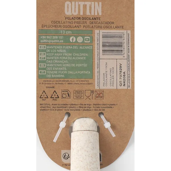 Hedelmä- ja vihanneskuorija Quttin Bio Oskillointi 13 cm (24 osaa)