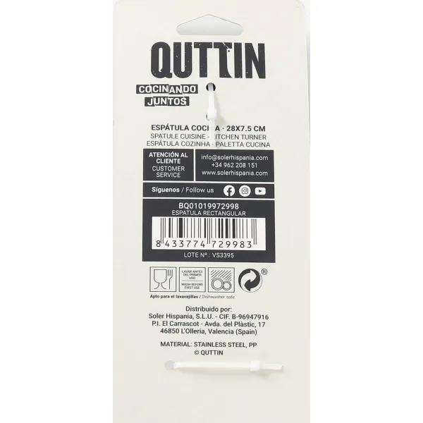 Kitchen Spatula Quttin 32 x 7 x 6 cm 29 x 7 x 6 cm (18 Units)