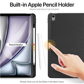 Dėklas Dux Ducis Domo Apple iPad Air 13 2024/iPad Air 13 2025 juodas