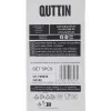 Set of Kitchen Knives and Stand Quttin Nero 5 Pieces (2 Units)