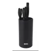Set of Kitchen Knives and Stand Quttin Nero 5 Pieces (2 Units)