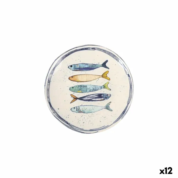 Dessert dish La Mediterránea Peixe Ø 20 cm (12 Units)