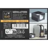 Napkin holder My Bar COCKTAIL Black Plastic 12,8 x 12,8 x 8,8 cm (24 Units)