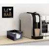 Napkin holder My Bar COCKTAIL Black Plastic 12,8 x 12,8 x 8,8 cm (24 Units)