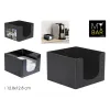 Napkin holder My Bar COCKTAIL Black Plastic 12,8 x 12,8 x 8,8 cm (24 Units)