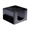Napkin holder My Bar COCKTAIL Black Plastic 12,8 x 12,8 x 8,8 cm (24 Units)
