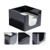 Napkin holder My Bar COCKTAIL Black Plastic 12,8 x 12,8 x 8,8 cm (24 Units)