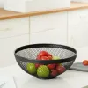 Fruit Bowl Confortime Black Metal 26 x 12,5 cm (12 Units)