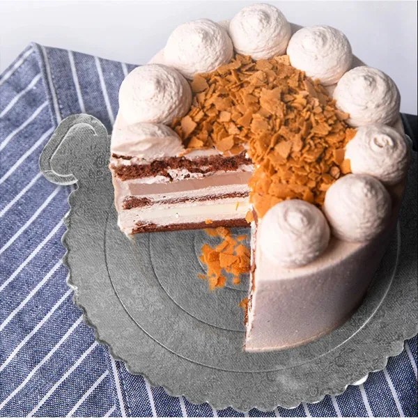 Cake stand Algon Golden 30 x 30 cm (36 Units)