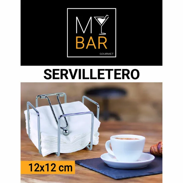 Napkin holder My Bar 12 x 12 x 10 cm (12 Units)