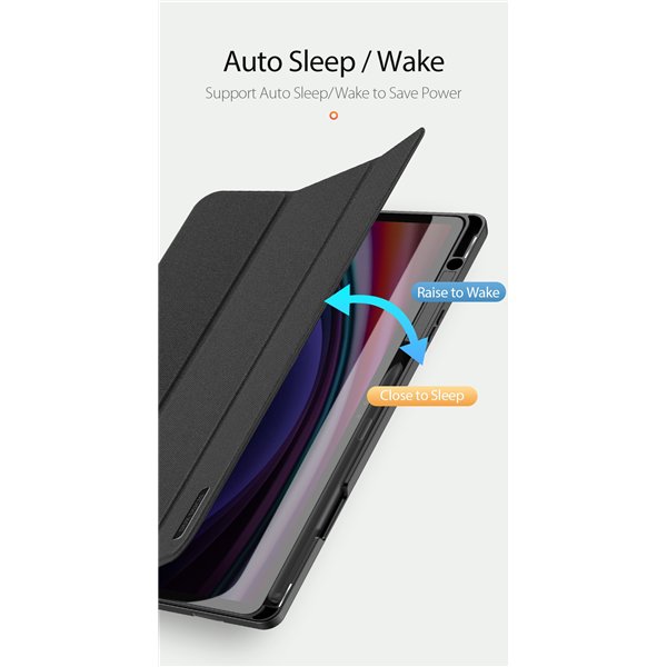 Dėklas Dux Ducis Domo Samsung X820 Tab S10 Plus/X610/X616 Tab S9 FE Plus juodas