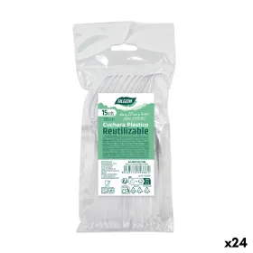 Sarja kierrätettäviä lusikoita Algon Läpinäkyvä 18 cm 15 Kappaletta (24 osaa)