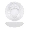 Deep Plate La Mediterránea Diamond Transparent Glass Ø 20 cm (12 Units)