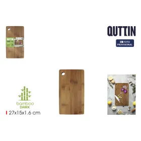 Leikkuulauta Quttin Tummanruskea 27 x 15 x 1,6 cm (24 osaa)