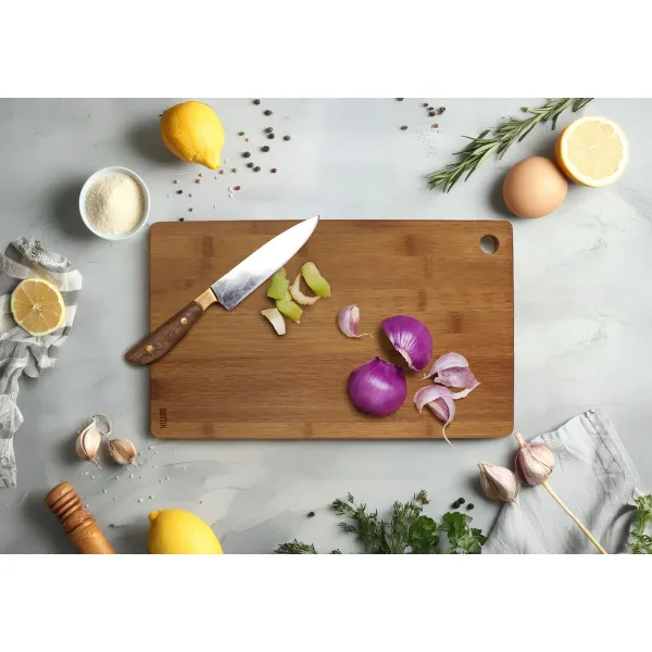 Cutting board Quttin Dark brown 27 x 15 x 1,6 cm (24 Units)