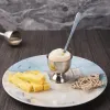 Egg cup Quttin Silver Steel 4,8 x 4,5 cm (2 Pieces) (24 Units)