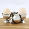 Egg cup Quttin Silver Steel 4,8 x 4,5 cm (2 Pieces) (24 Units)