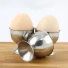 Egg cup Quttin Silver Steel 4,8 x 4,5 cm (2 Pieces) (24 Units)