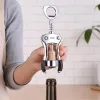 Corkscrew Quttin Zinc Alloy 19 x 5,6 x 3,8 cm Silver (24 Units)