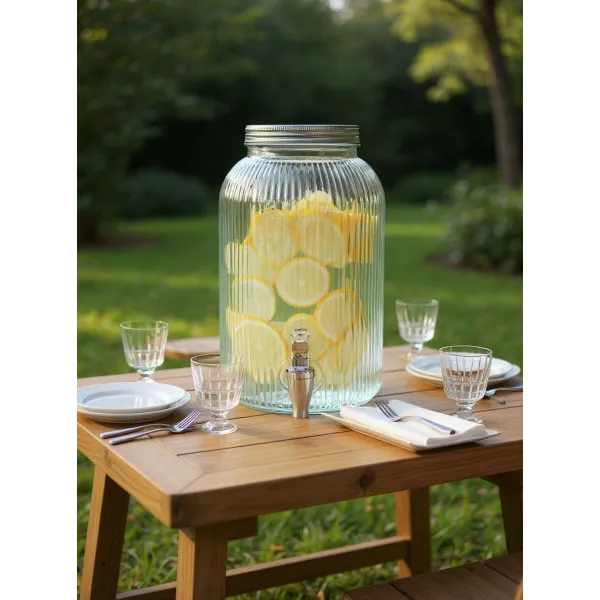 Водный дозатор La Mediterránea Lines Cтекло 4 L 15 x 26 cm (6 штук)