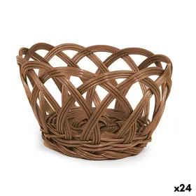 Leipäkori My Bar RATTAN polypropeeni Pyöreä 15 x 8 cm (24 osaa)