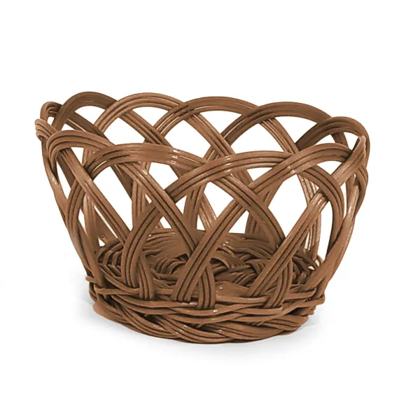 Leipäkori My Bar RATTAN polypropeeni Pyöreä 15 x 8 cm (24 osaa)