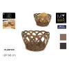 Leipäkori My Bar RATTAN polypropeeni Pyöreä 15 x 8 cm (24 osaa)