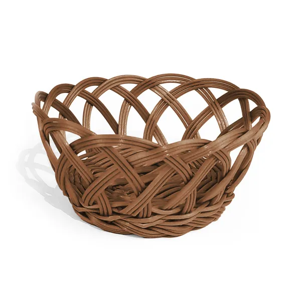Leipäkori My Bar RATTAN polypropeeni Pyöreä 24 x 8 cm (24 osaa)