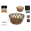 Leipäkori My Bar RATTAN polypropeeni Pyöreä 24 x 8 cm (24 osaa)